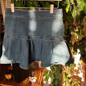 Stylish Denim Skater Skirt
